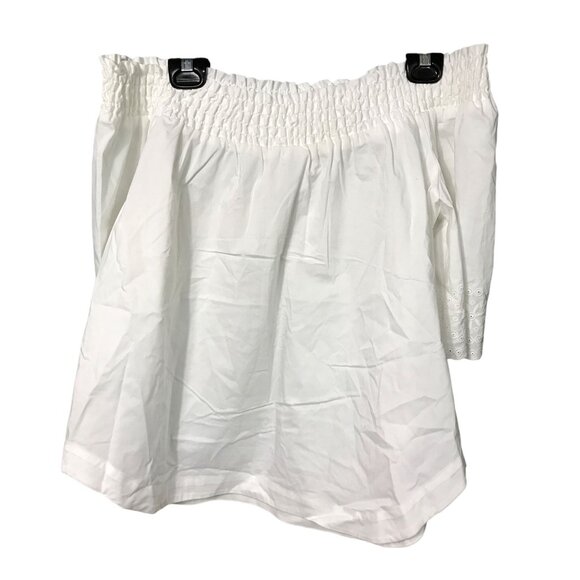 7th Avenue White Scope‎ Neck with pleated New with Tags - Picture 2 of 4